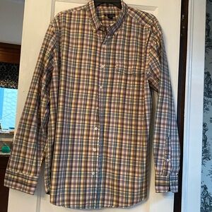 GAP XL Slimfit Button Down Checkered Shirt 24”W x 30” EUC